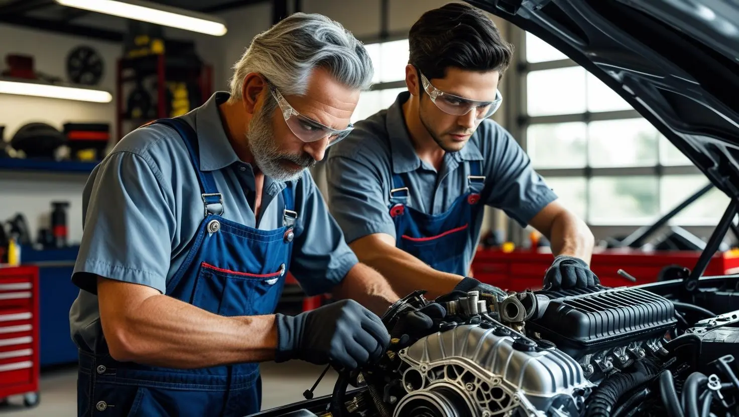 Mécaniciens experts en atelier de restauration automobile à Albertville